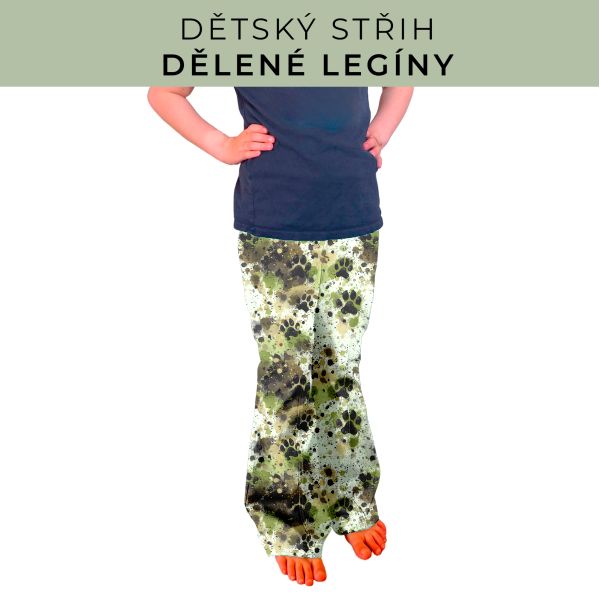 Dětský střih - Dělené legíny