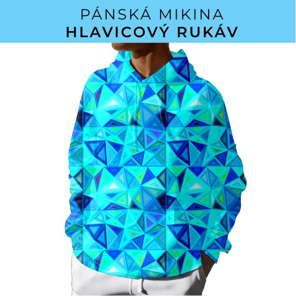 PÁNSKÝ střih - mikina s kapucí
