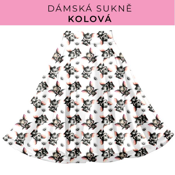 DÁMSKÝ střih - Kolová sukně