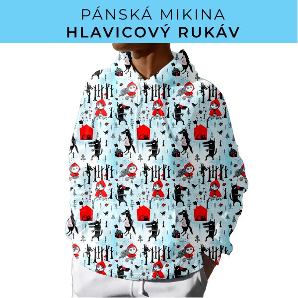 PÁNSKÝ střih - mikina s kapucí