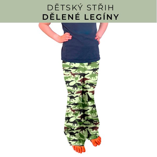 Dětský střih - Dělené legíny
