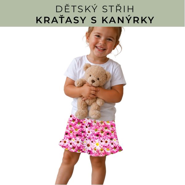 Dětský střih - Kraťásky s kanýrkem