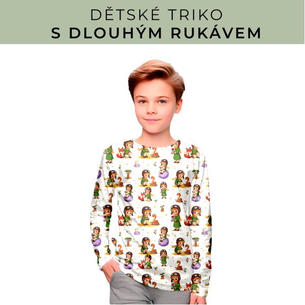 DĚTSKÝ střih - triko dlouhý rukáv