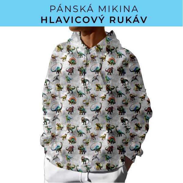 PÁNSKÝ střih - mikina s kapucí