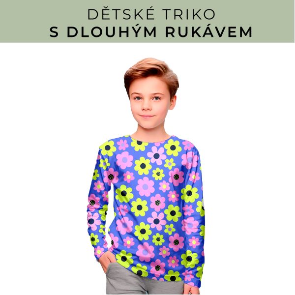 DĚTSKÝ střih - triko dlouhý rukáv