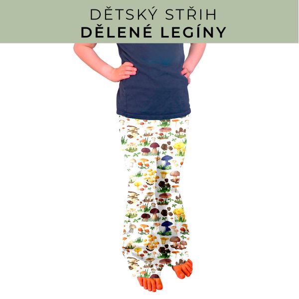Dětský střih - Dělené legíny