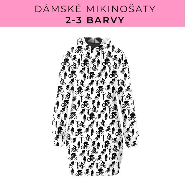 DÁMSKÝ střih - Mikinošaty 2-3 barvy