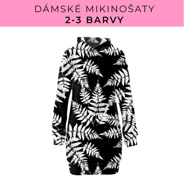 DÁMSKÝ střih - Mikinošaty 2-3 barvy