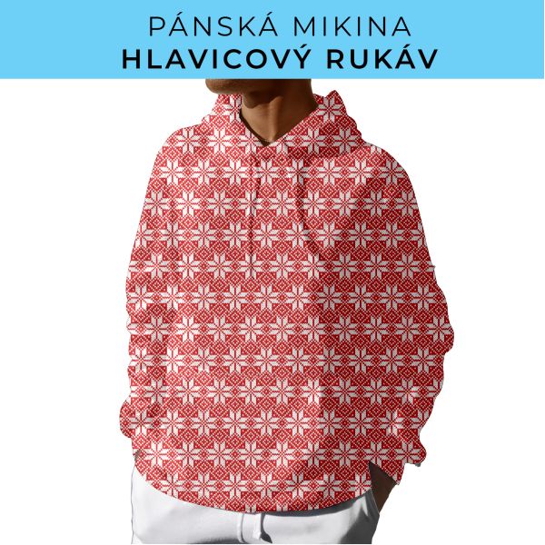 PÁNSKÝ střih - mikina s kapucí