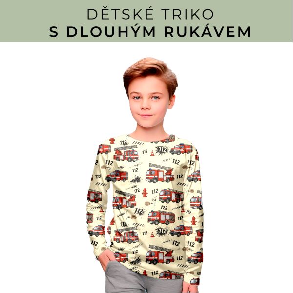DĚTSKÝ střih - triko dlouhý rukáv