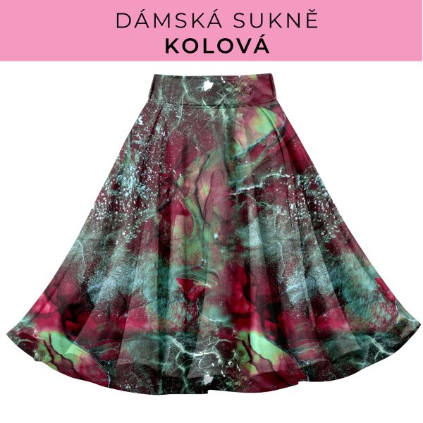 DÁMSKÝ střih - Kolová sukně