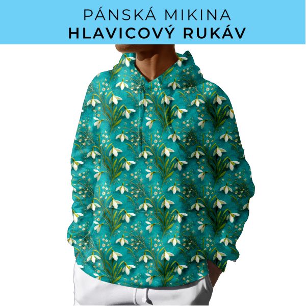 PÁNSKÝ střih - mikina s kapucí