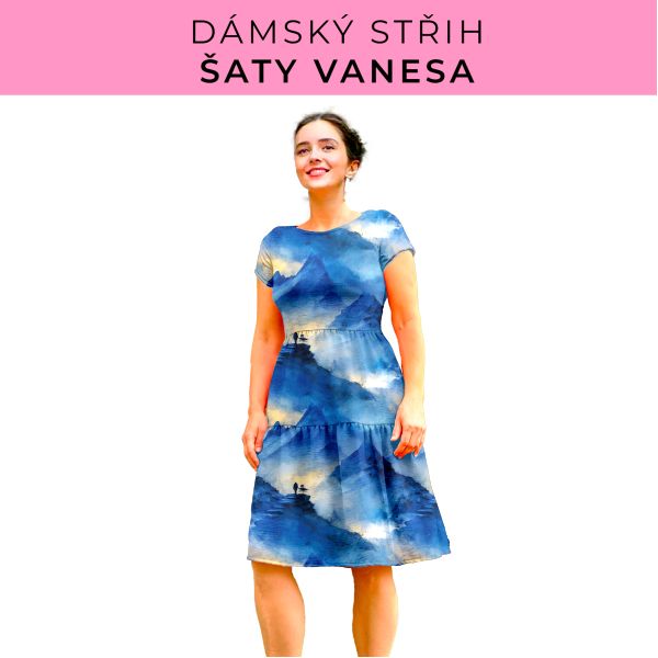 Dámský střih šaty Vanesa