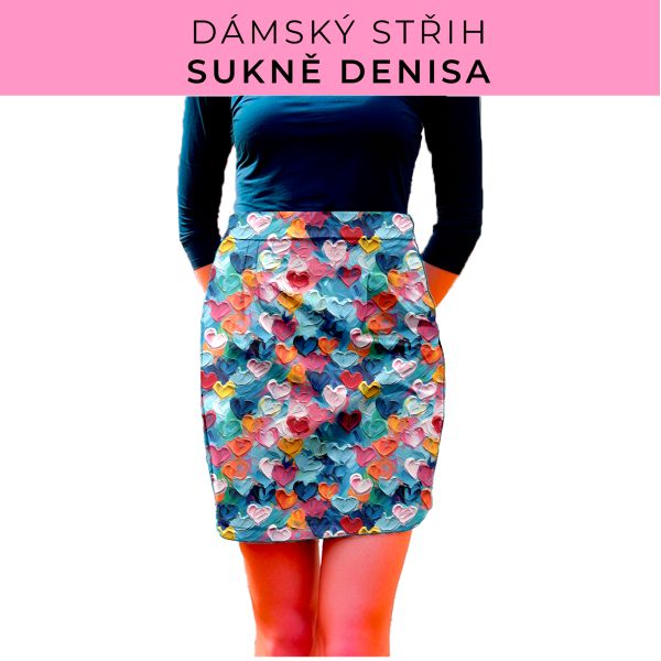 Dámský střih - Dámská sukně Denisa