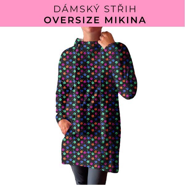 DÁMSKÝ střih - Oversize mikina