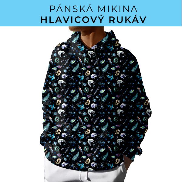 PÁNSKÝ střih - mikina s kapucí