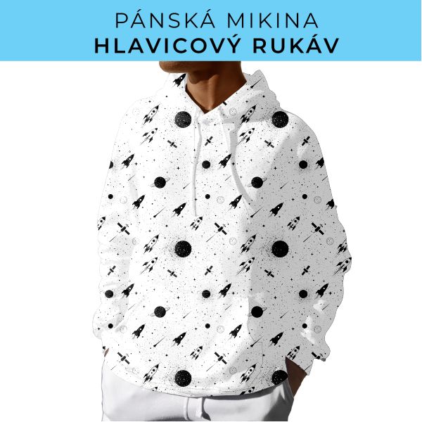 PÁNSKÝ střih - mikina s kapucí