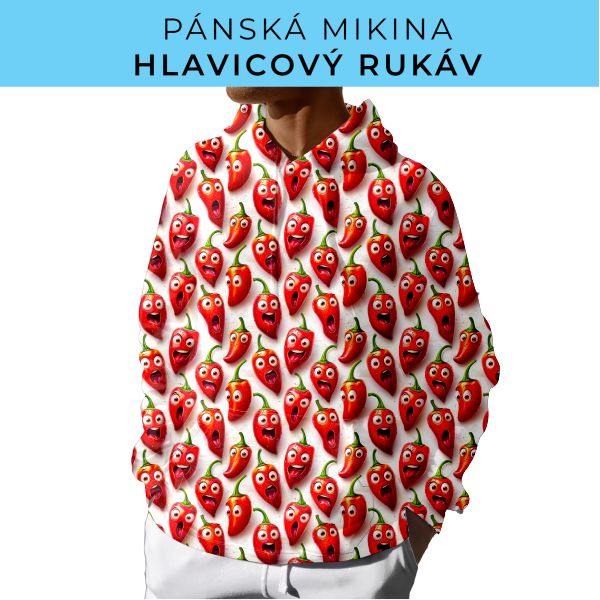 PÁNSKÝ střih - mikina s kapucí
