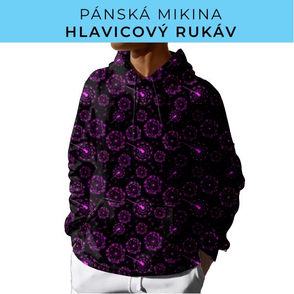 PÁNSKÝ střih - mikina s kapucí