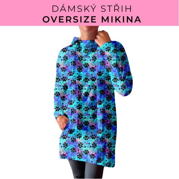 DÁMSKÝ střih - Oversize mikina