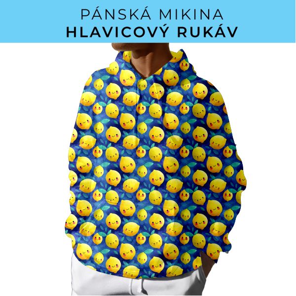 PÁNSKÝ střih - mikina s kapucí