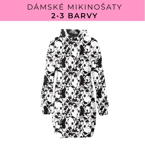 DÁMSKÝ střih - Mikinošaty 2-3 barvy