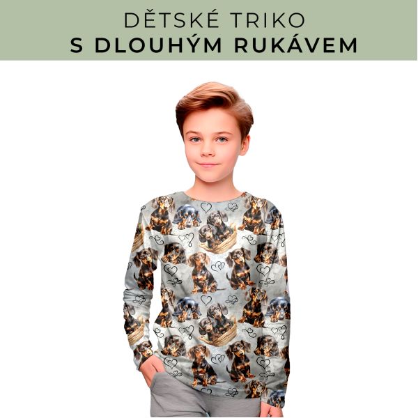 DĚTSKÝ střih - triko dlouhý rukáv
