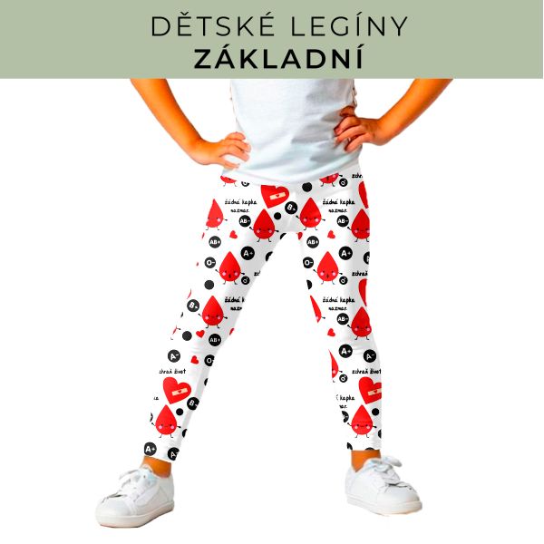 DĚTSKÝ střih - legíny základní