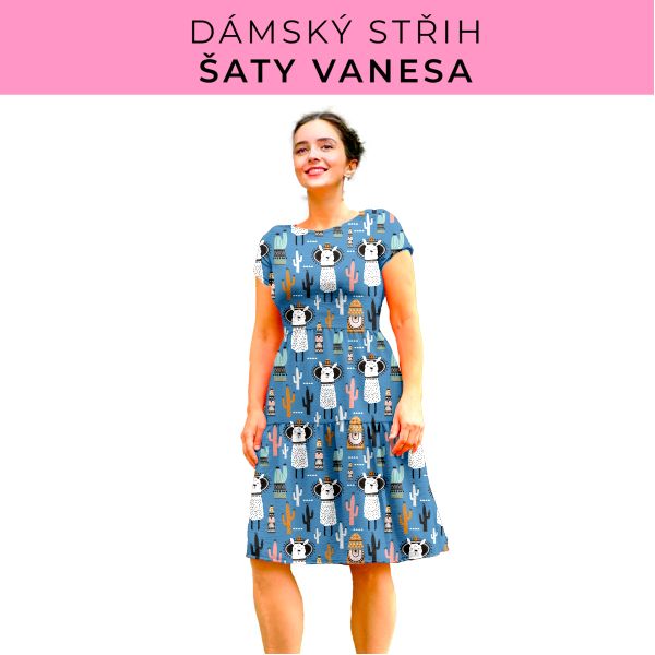 Dámský střih šaty Vanesa