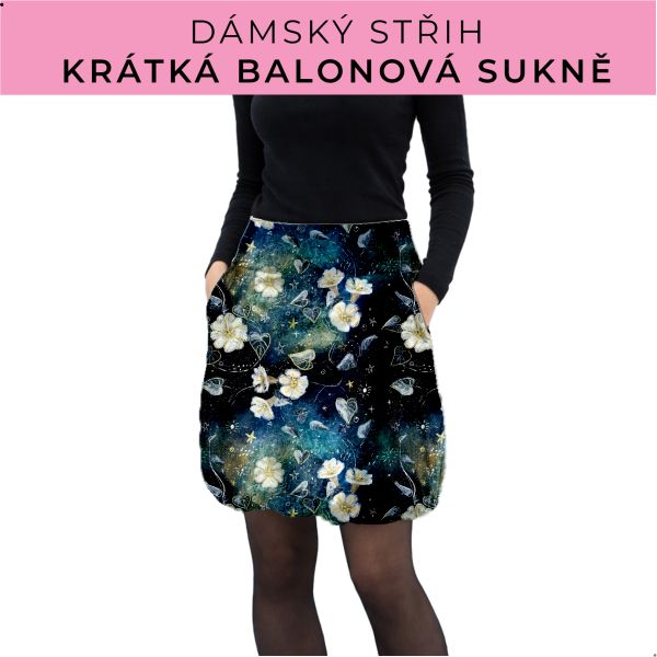 Dámský střih - balonová krátká sukně