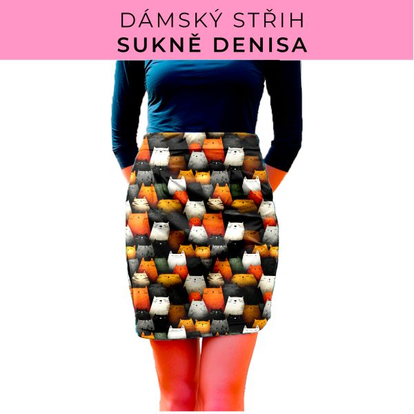 Dámský střih - Dámská sukně Denisa