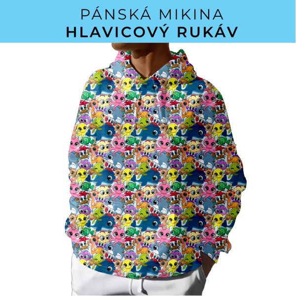 PÁNSKÝ střih - mikina s kapucí