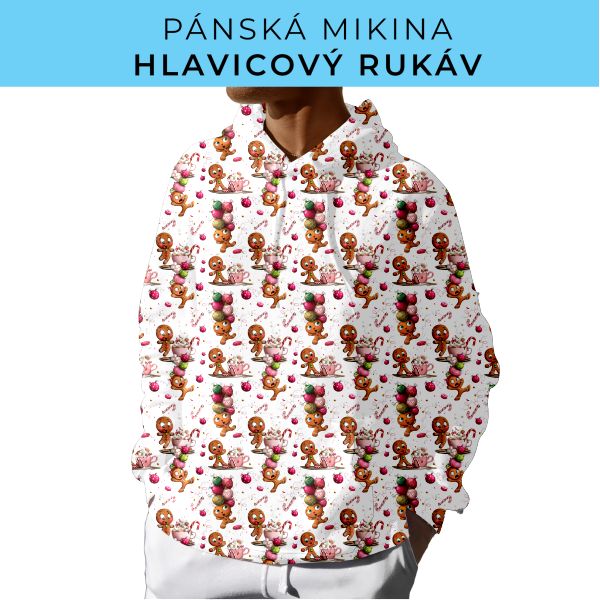 PÁNSKÝ střih - mikina s kapucí
