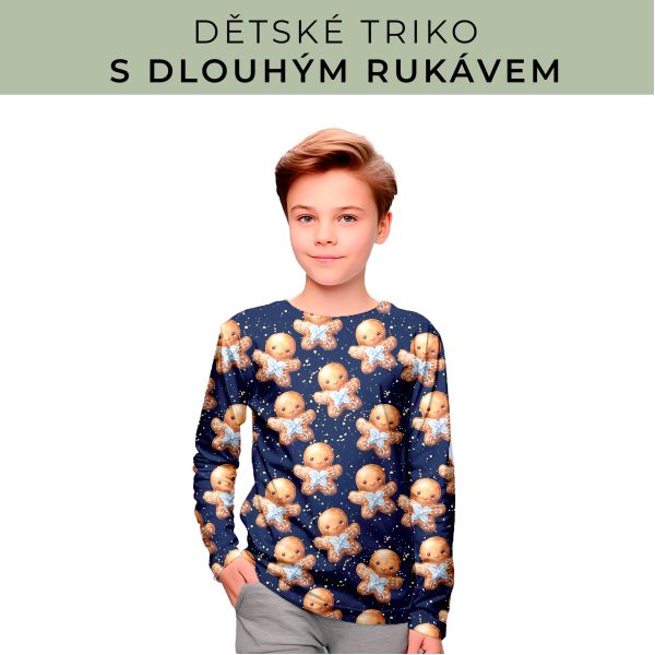 DĚTSKÝ střih - triko dlouhý rukáv