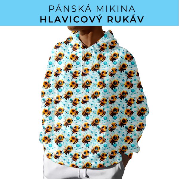 PÁNSKÝ střih - mikina s kapucí