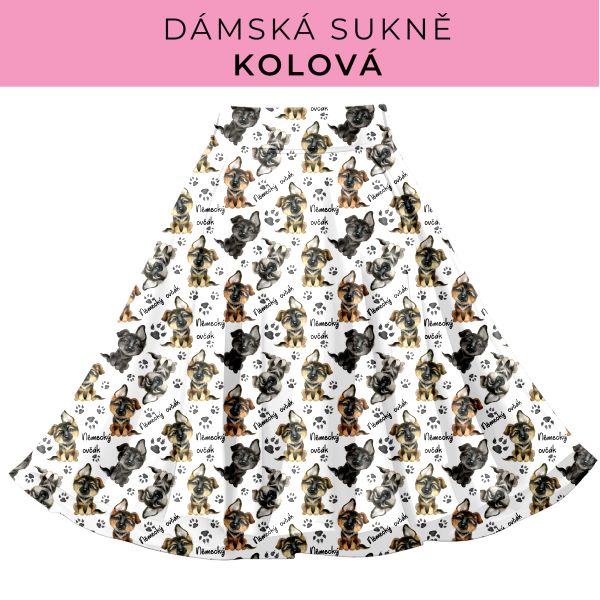 DÁMSKÝ střih - Kolová sukně