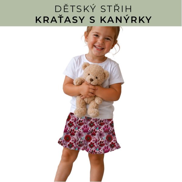 Dětský střih - Kraťásky s kanýrkem