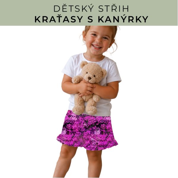 Dětský střih - Kraťásky s kanýrkem