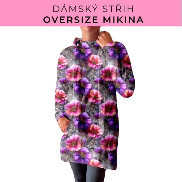 DÁMSKÝ střih - Oversize mikina