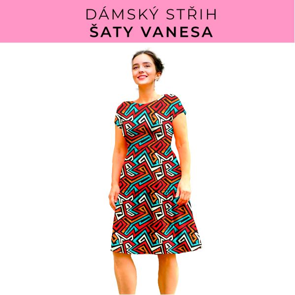 Dámský střih šaty Vanesa