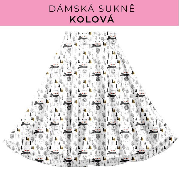 DÁMSKÝ střih - Kolová sukně