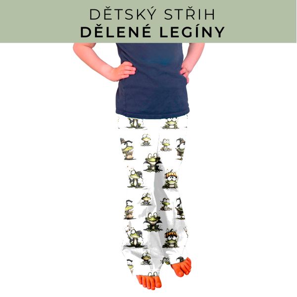 Dětský střih - Dělené legíny