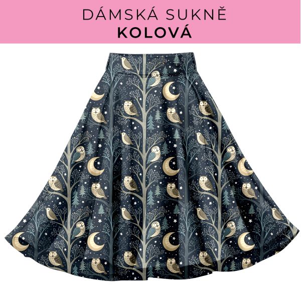 DÁMSKÝ střih - Kolová sukně