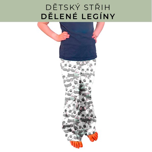 Dětský střih - Dělené legíny
