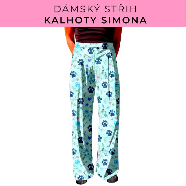Dámský střih - kalhoty Simona