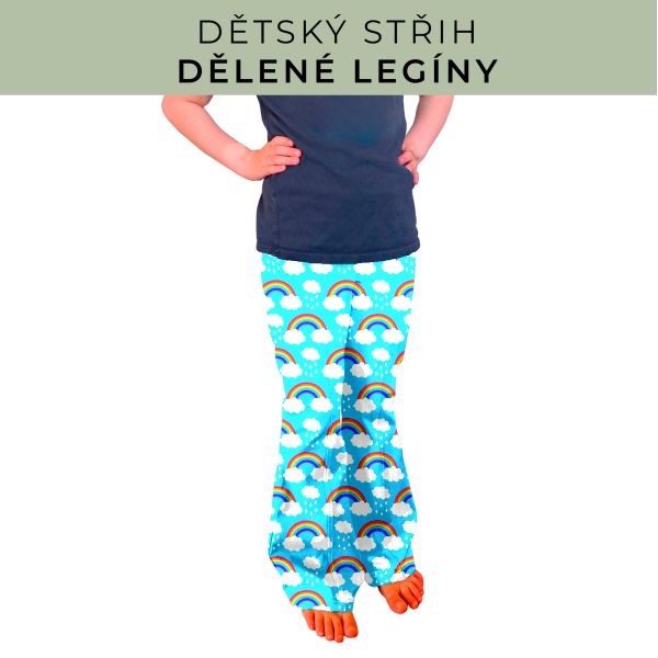 Dětský střih - Dělené legíny
