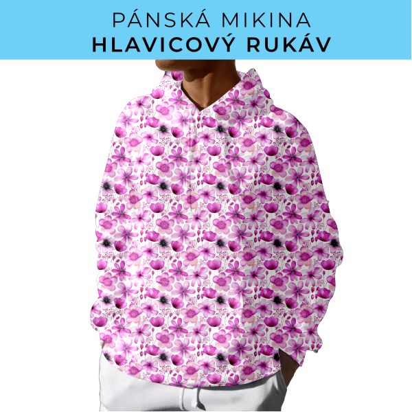 PÁNSKÝ střih - mikina s kapucí