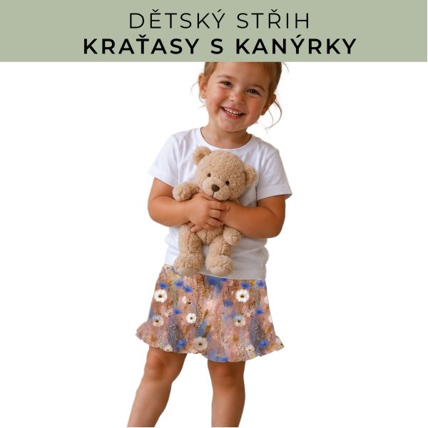 Dětský střih - Kraťásky s kanýrkem