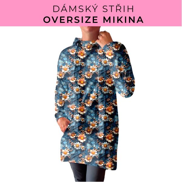 DÁMSKÝ střih - Oversize mikina