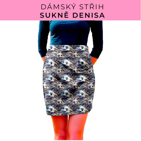 Dámský střih - Dámská sukně Denisa
